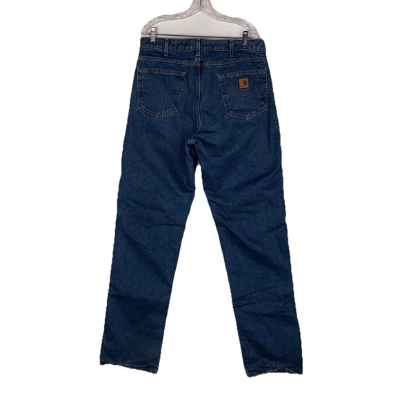 Carhartt 104939‎ Rugged Flex Relaxed Fit Fleece Lined 5 Pocket Jean Size 34x36 - Picture 3 of 8